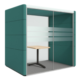 Cabine acoustique 2-3 OrangeBox Air 23 Vert d'eau