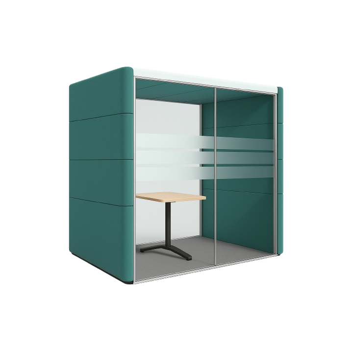 Cabine acoustique 2-3 OrangeBox Air 23 Vert d'eau