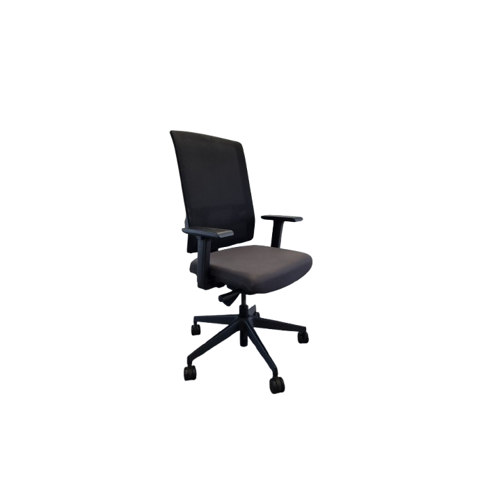 Fauteuil de bureau en résille, piètement étoile