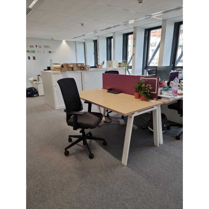 Fauteuil de bureau en résille, piètement étoile