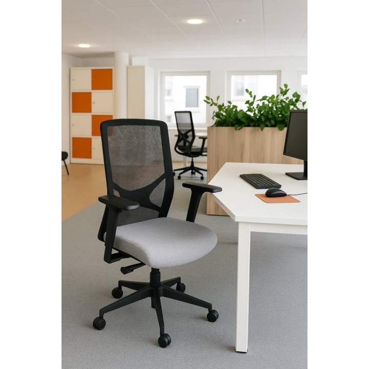 Fauteuil de bureau avec roulettes et assise rotative