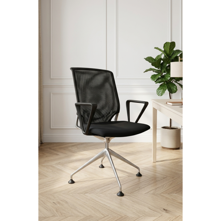 Fauteuil de bureau avec rotation assise et dossier en résille