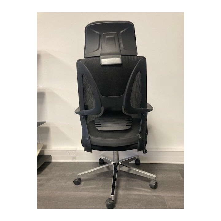 Fauteuil de bureau avec têtière et roulettes