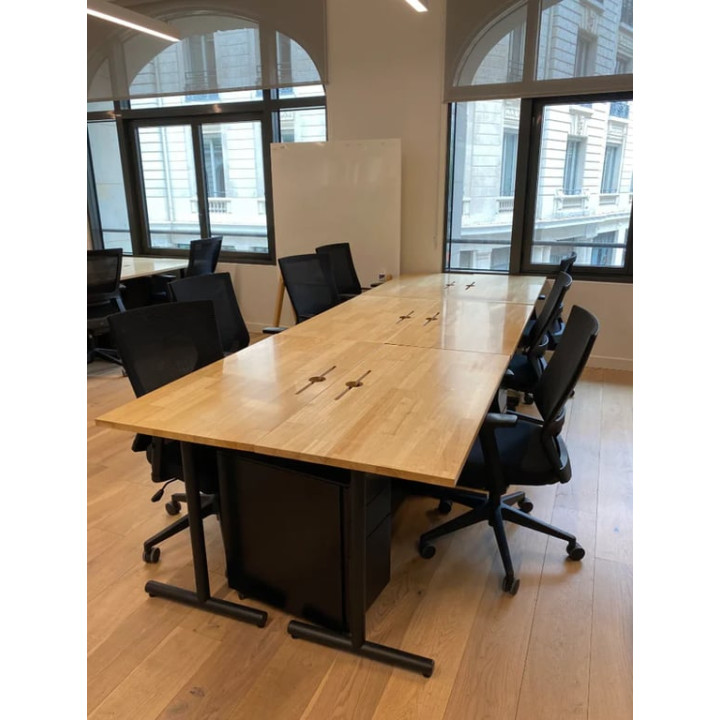 Bureau Droit 140cm en bois