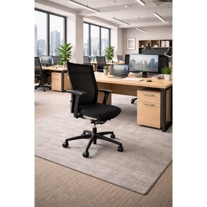 Fauteuil de bureau avec roulettes et rotation de l'assise