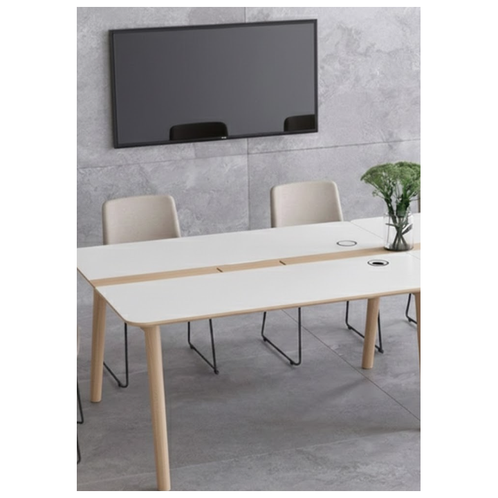 Table de réunion rectangulaire Nova Wood