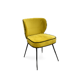 Fauteuil en Velours sans Accoudoirs