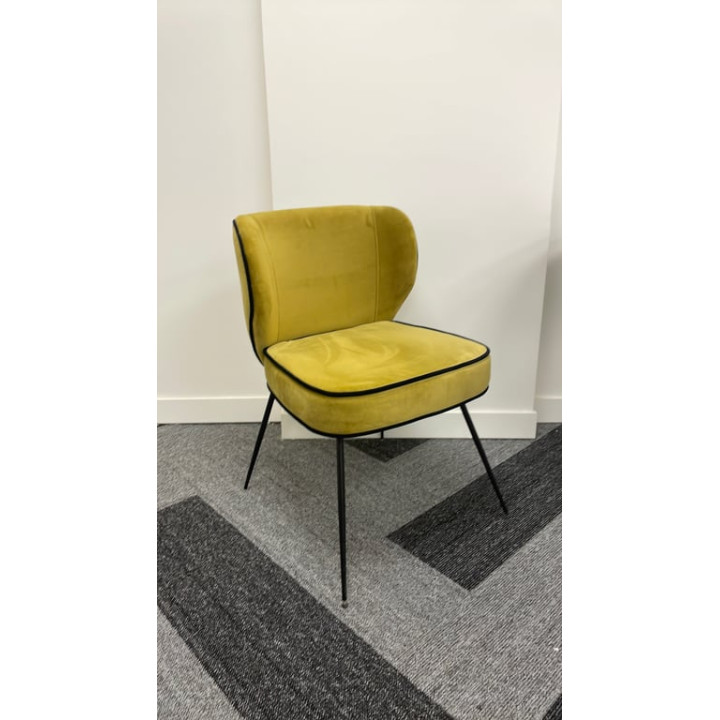 Fauteuil en Velours sans Accoudoirs