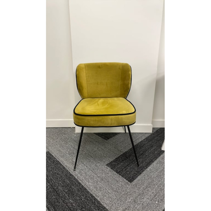 Fauteuil en Velours sans Accoudoirs
