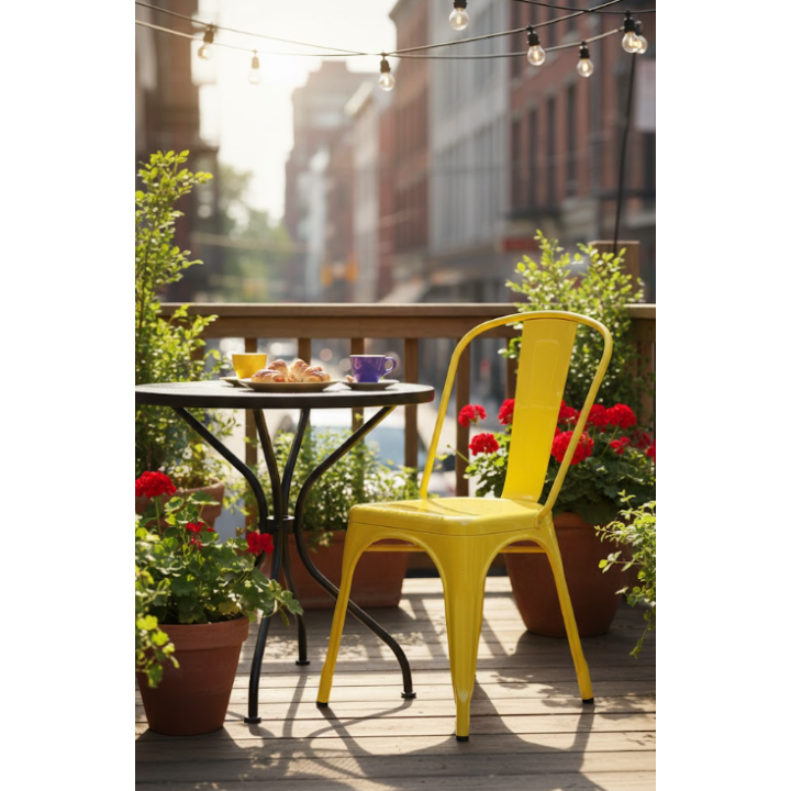 Chaise d'extérieur en métal Bitter Lemon