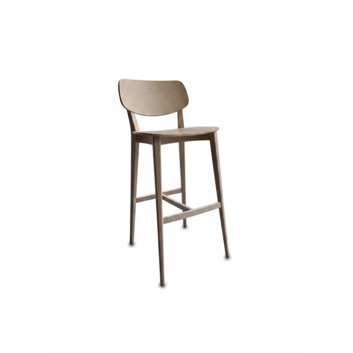 Chaise/tabouret haut en bois contreplaqué - Billiani