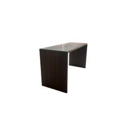 Table haute rectangulaire en chêne foncé