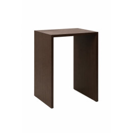 Table haute rectangulaire en bois mélaminé