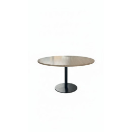 Table de cafétéria ronde en bois mélaminé