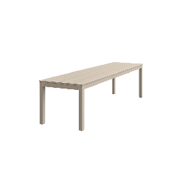 Table de cafétéria rectangulaire en bois mélaminé - Hutten