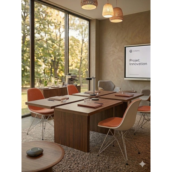 Chaise de réunion Vitra en tissu Froly