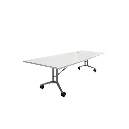 Table de réunion rectangulaire à roulettes