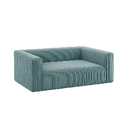 Canapé Rectangulaire avec Accoudoirs en Velours