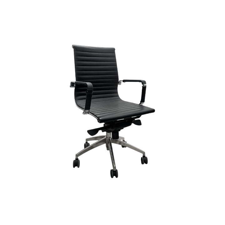 Chaise de réunion en cuir Leixin