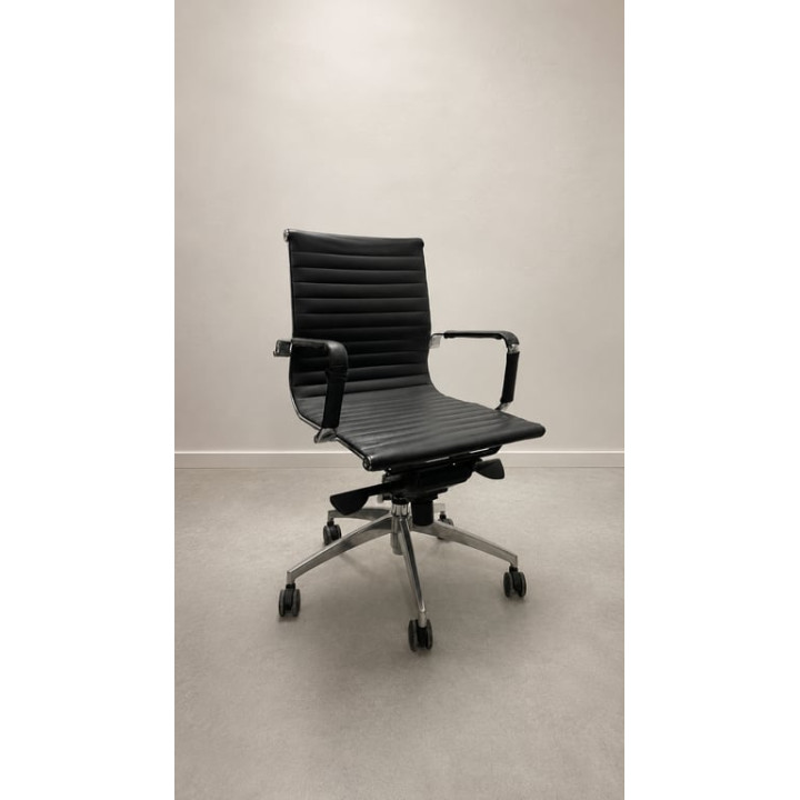 Chaise de réunion en cuir Leixin