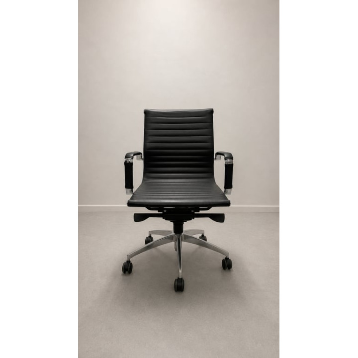 Chaise de réunion en cuir Leixin