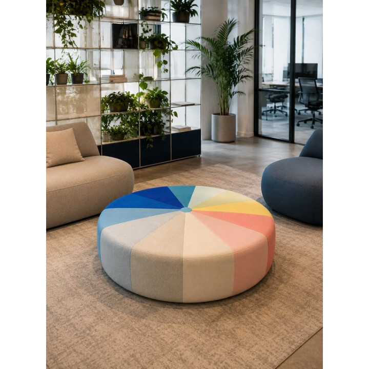 Table basse ronde en tissu - LBC / La Cividina
