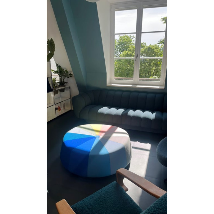 Table basse ronde en tissu - LBC / La Cividina