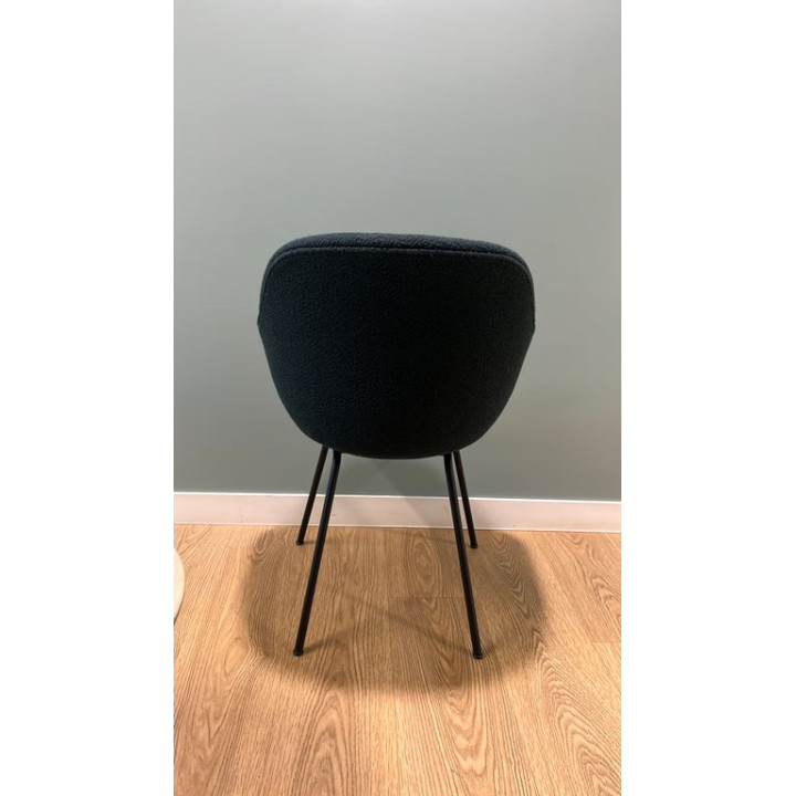 Fauteuil Hay AAC 127 -  accoudoirs en métal et tissu saphir