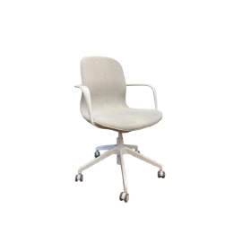Chaise de réunion avec roulettes et accoudoirs
