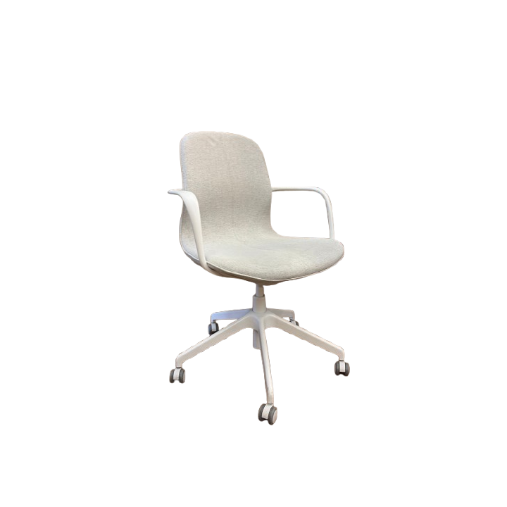Chaise de réunion avec roulettes et accoudoirs