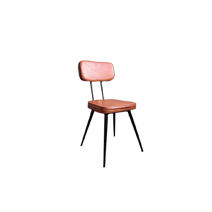Chaise de réunion sans roulettes ni accoudoirs, dossier plein