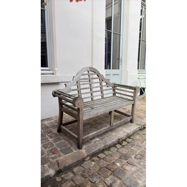 Banc en Bois Gris Clair