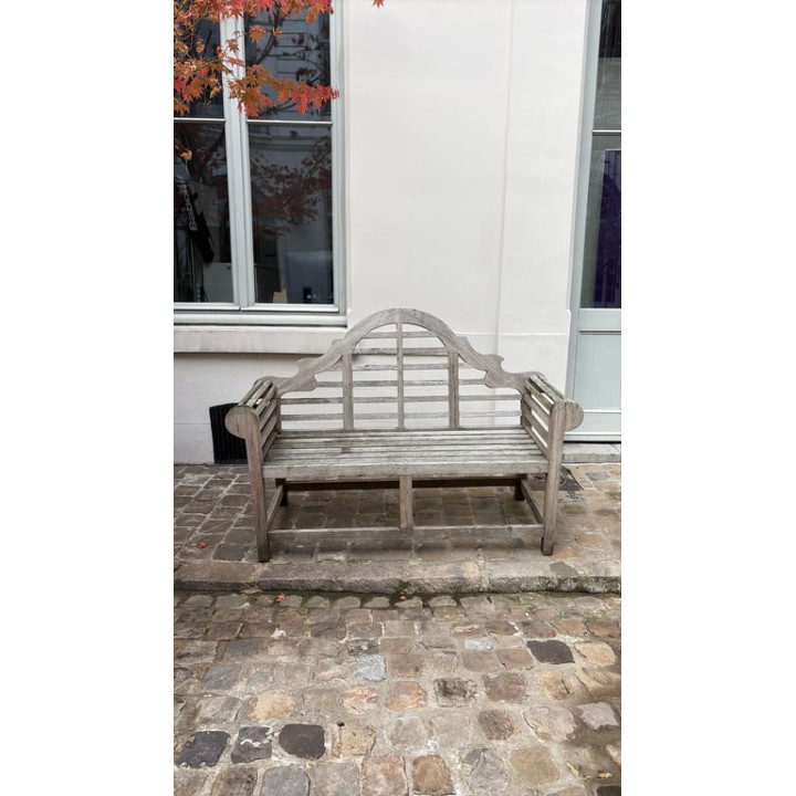 Banc en Bois Gris Clair