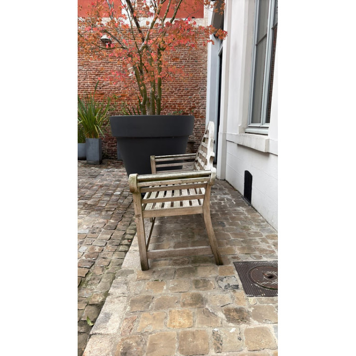 Banc en Bois Gris Clair