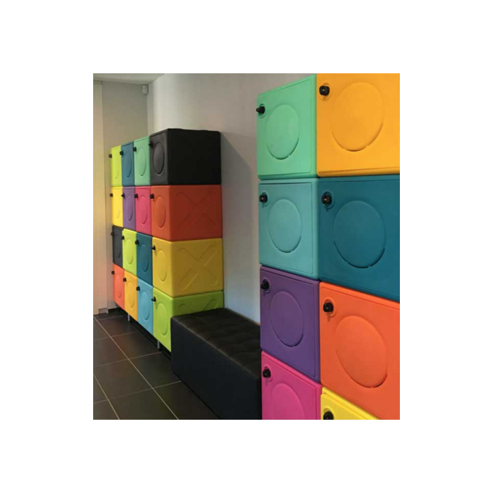 Casier de rangement en plastique couleur Plum