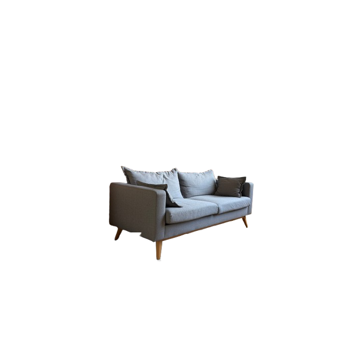Canapé rectangulaire avec accoudoirs