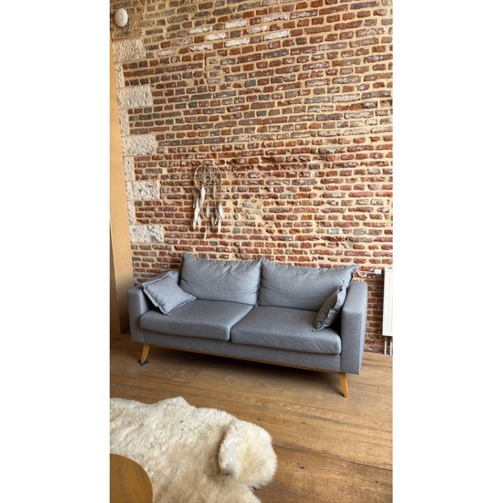 Canapé rectangulaire avec accoudoirs
