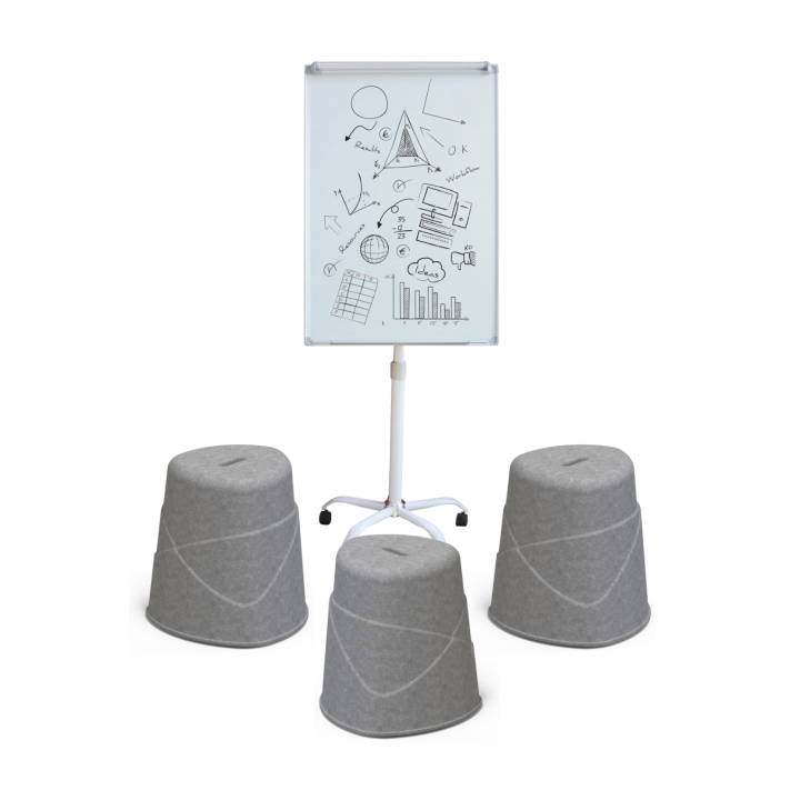 Lot de 3 Tabourets PET PRATIC