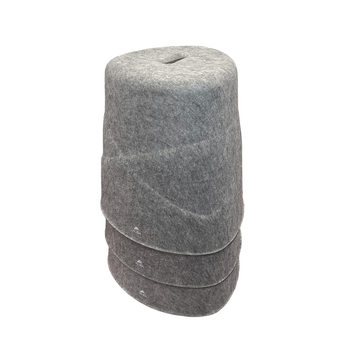 Lot de 3 Tabourets PET PRATIC