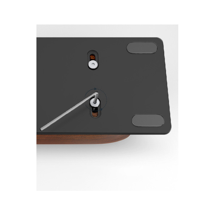 Support PC portable Noyer massif