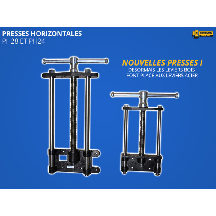 Presse horizontale largeur mâchoire 180 mm