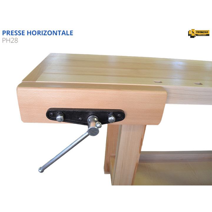 Presse horizontale largeur mâchoire 270 mm