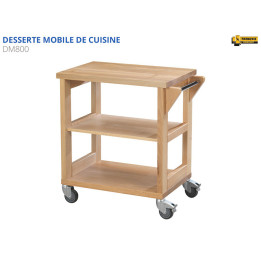 Desserte mobile avec tablette