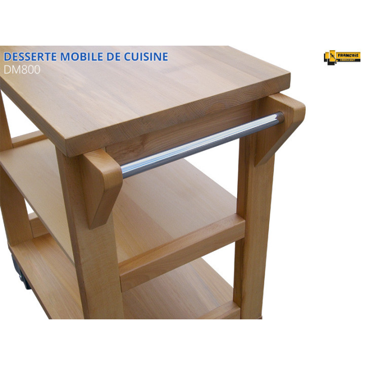 Desserte mobile avec tablette