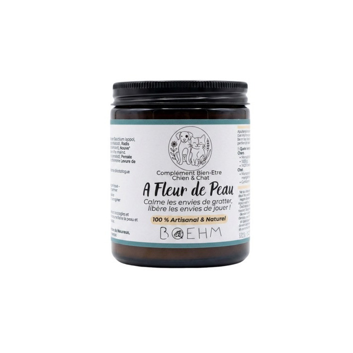 Poudre de plante à fleur de peau pour chat et chien 50 g