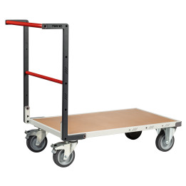 Chariot Flatpack dossier fixe 1000 x 600 mm plateau médium roues TPE 400 kg