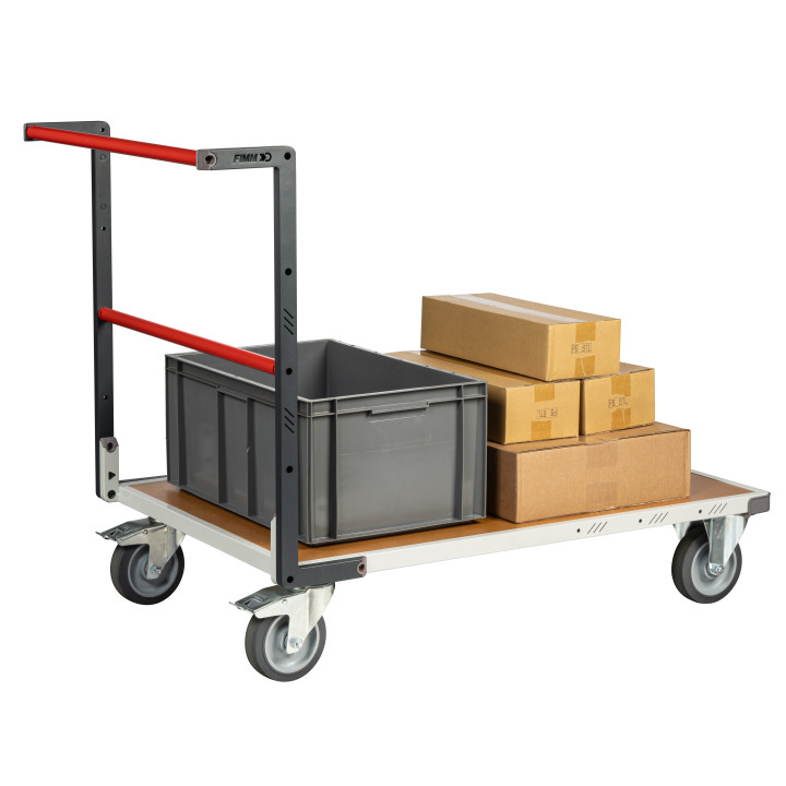 Chariot Flatpack dossier fixe 1200 x 800 mm plateau médium roues TPE 400 kg