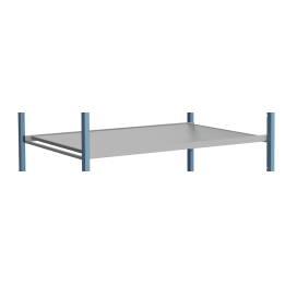 Plateau bois mélaminé 16 mm 850 x 500 mm pour servantes grillagées et multi-niveaux