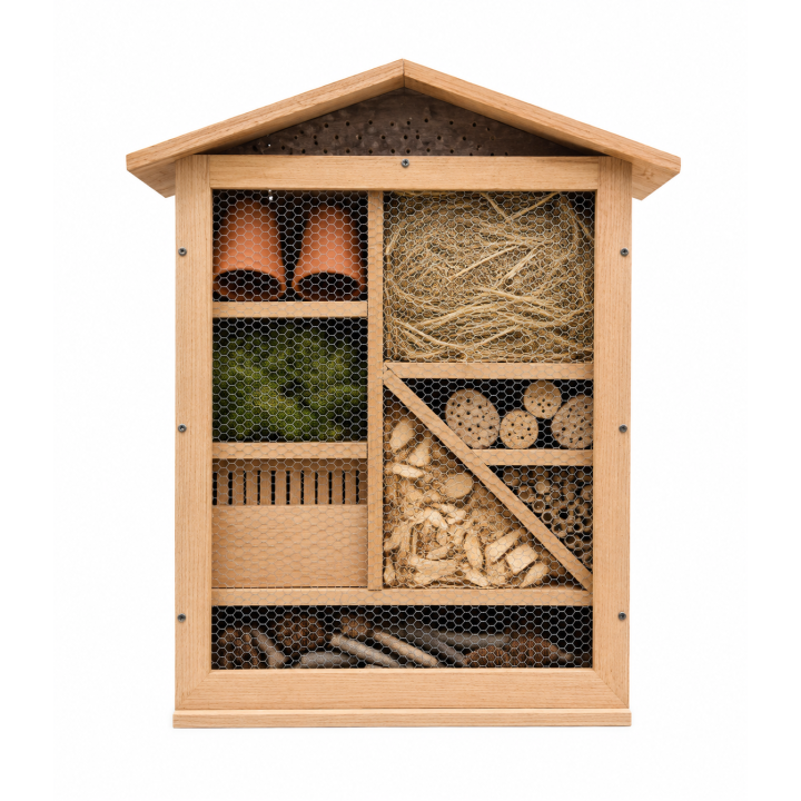 Hôtel à insectes sans pieds