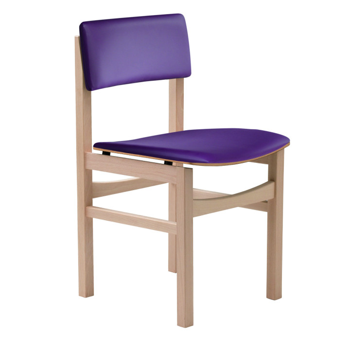 Chaise Eole 4 pieds Assise et dossier garnis